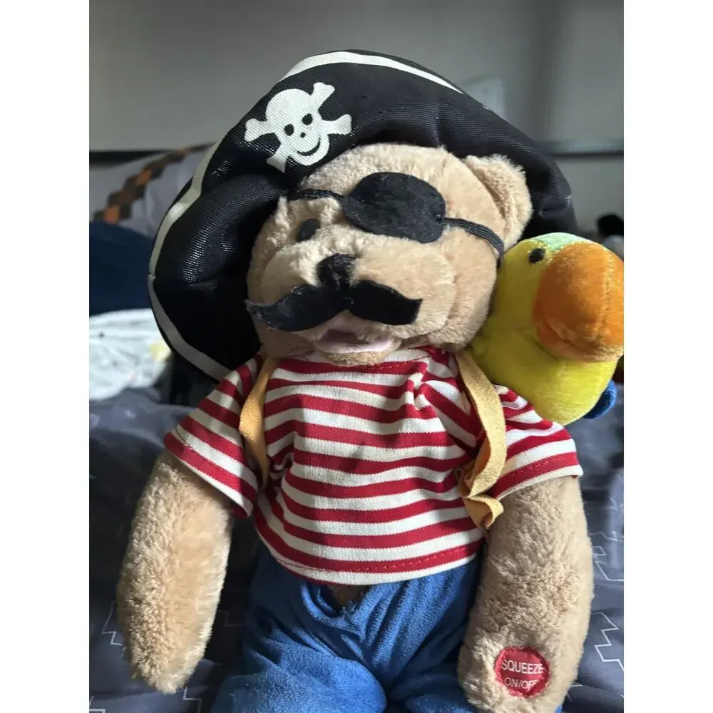 Musical Animated PBC Bear Cap'n Salty and Pepper - Tested and Working